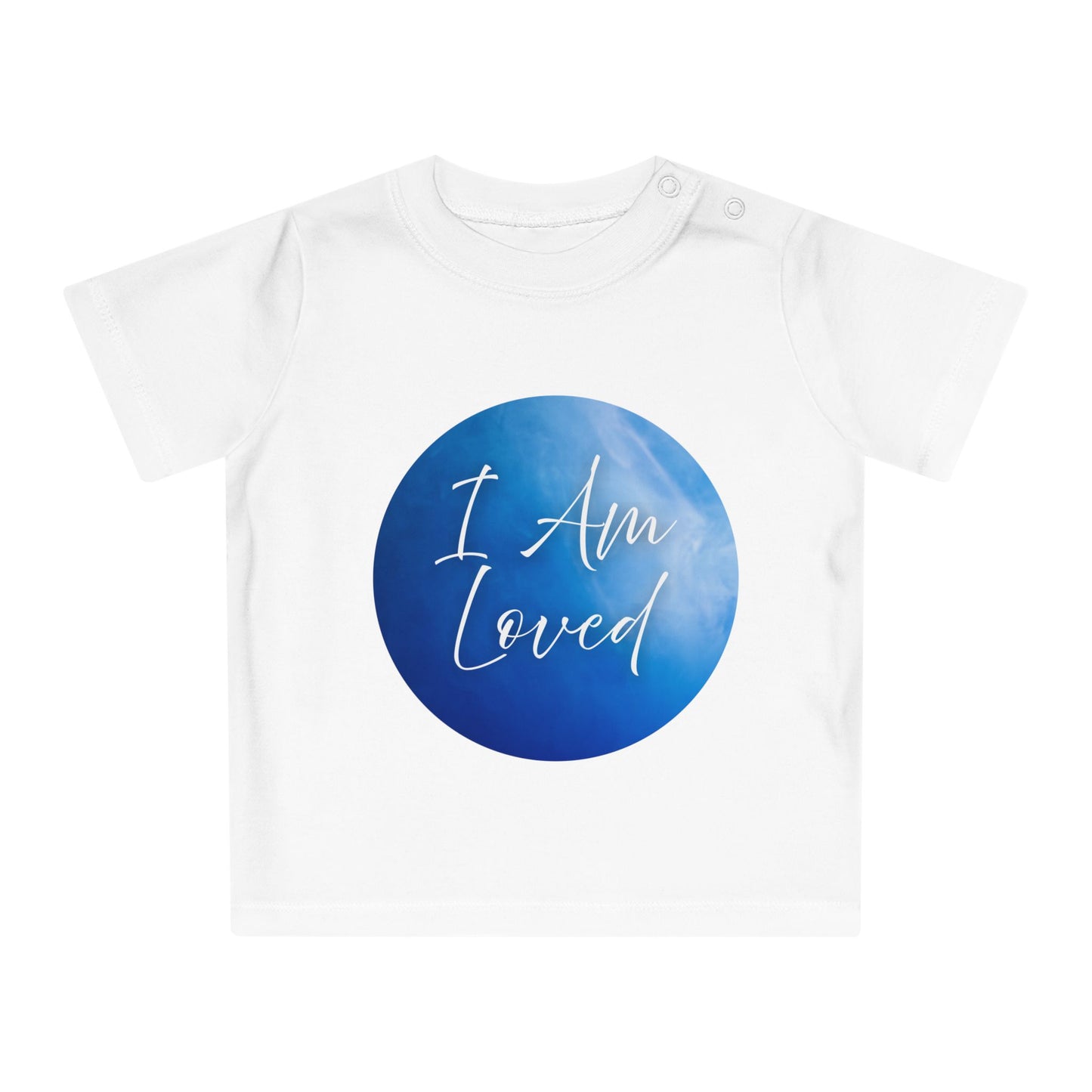 Baby T-Shirt - You are so loved little one blue