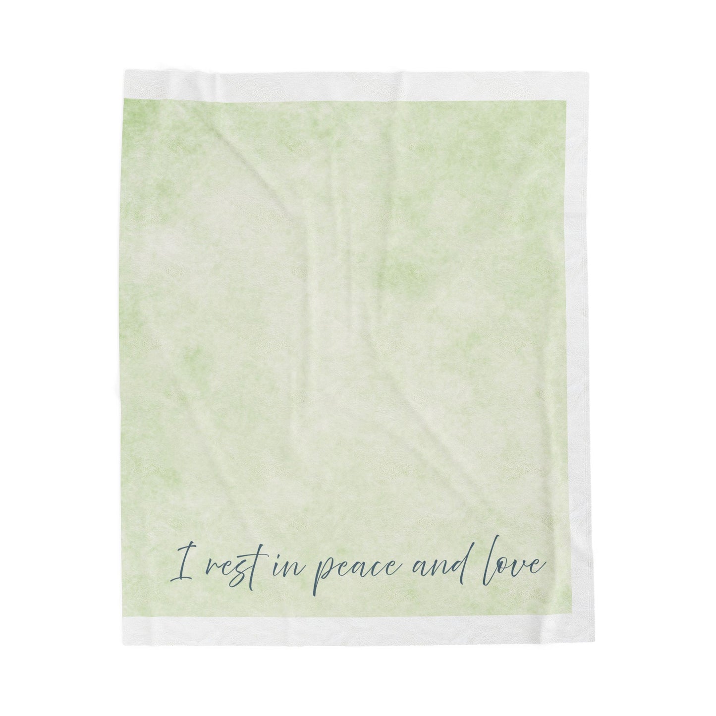 Plush Blanket Rest in Words of Peace and Love