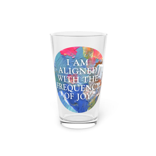 Pint Glass, 16oz Aligned Glass