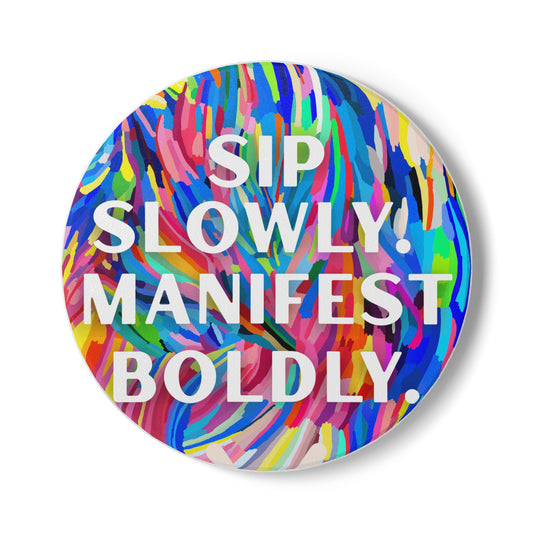 Ceramic Coaster - Manifest Your Life Coaster Set