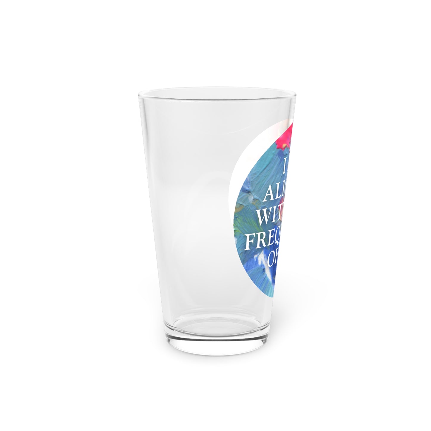 Pint Glass, 16oz Aligned Glass
