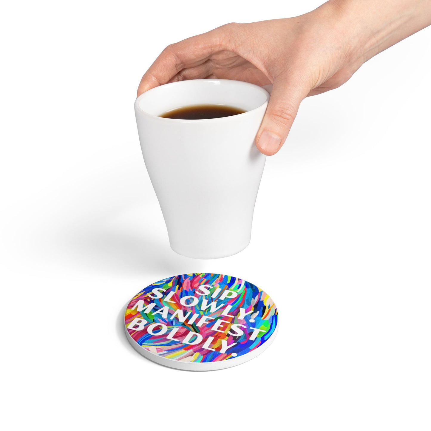 Ceramic Coaster - Manifest Your Life Coaster Set